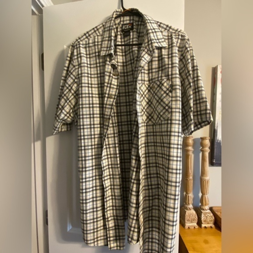 Men's Timberland Pro Flex Plaid Short Sleeve Shirt